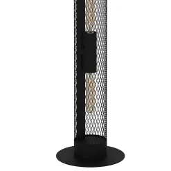 Lampe à poser Redcliff 40W IP20 acier noir Eglo L.135,5 x H.12 cm