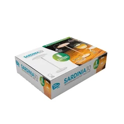 Lampe à poser réglable, rechargeable Sardina 30 métal blanc dimmable IP44 2W Newgarden