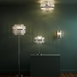 Lampe à poser Rhyolit argent E274 IP20 GoodHome