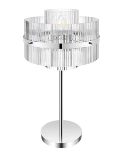 Lampe à poser Rhyolit argent E274 IP20 GoodHome