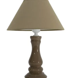 Lampe à poser sur pied couleur Taupe Ampoule E27 75 watts Design