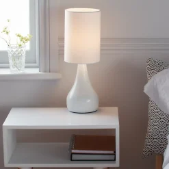 Lampe à poser Tertrez E14 IP20 blanc