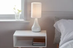 Lampe à poser Tertrez E14 IP20 blanc