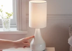 Lampe à poser Tertrez E14 IP20 blanc