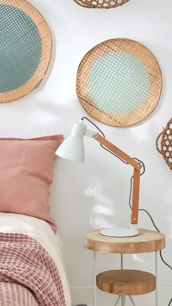 Lampe à poser Tertrez E14 IP20 blanc