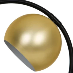 Lampe à poser Toroba E14 IP20 or et noir