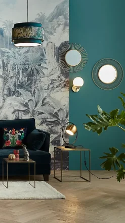 Lampe à poser Toroba E14 IP20 or et noir