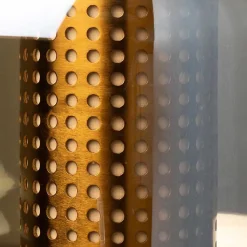 Lampe à poser Tuba doré 22x41x22cm