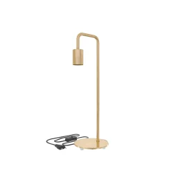 Lampe à poser U-line métal doré E27 H.53cm Calex