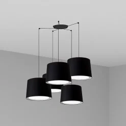 Lampe à suspension CONGA 5L noire