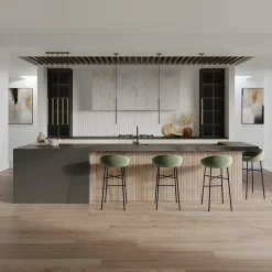 Lampe à suspension en acier 3 ampoules 3000K - 19.5x19.5x104cm Sollux