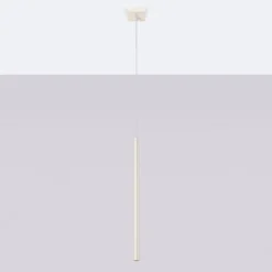 Lampe à suspension en acier 1 lampes 8x8x114cm Sollux