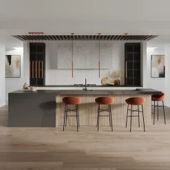 Lampe à suspension en acier 1 ampoule 3000K - 8x8x114cm Sollux