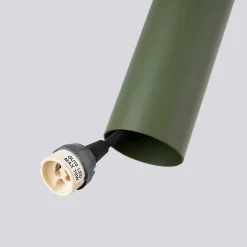 Lampe à suspension en acier 2 ampoules 3000K - 30x6x105cm Sollux