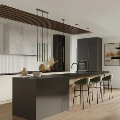 Lampe à suspension en acier 1 lampes 8x8x114cm Sollux