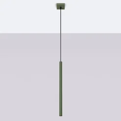 Lampe à suspension en acier 1 lampes 8x8x114cm Sollux