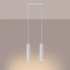 Lampe à suspension en aluminium 2 ampoules 4000K - 30x6.5x90cm Sollux