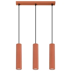 Lampe à suspension en aluminium 3 lampes 45x6.5x98cm Sollux