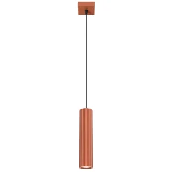 Lampe à suspension en aluminium 1 ampoule 3000K - 8x8x118cm Sollux