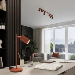 Lampe à suspension en aluminium 1 ampoule 3000K - 8x8x118cm Sollux