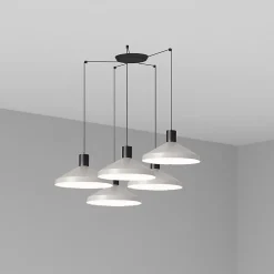 Lampe à suspension KOMBO 400 5L Grise