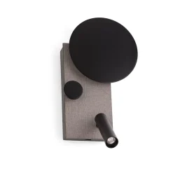 Lampe applique Gauche avec liseuse Klee Faro - IP20 - 10W - 2700K - Noir