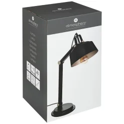 Lampe arc Soul - métal - noir - H55 - 8 cm - Atmosphera
