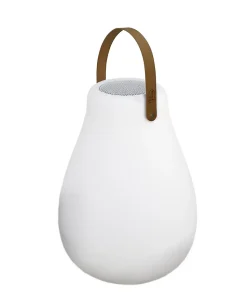 Lampe baladeuse avec enceinte rechargeable pour extérieur, LED variable RGB 45lm, IP43, H.37 x l.27,5 cm, New Garden Play Light and Music