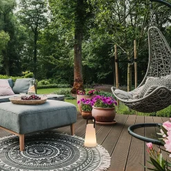 Lampe baladeuse LED intégrée Bahia Little Garden 100/200/300lm IP44 blanc + RGB L.13 x P.12.5 x H.21 cm