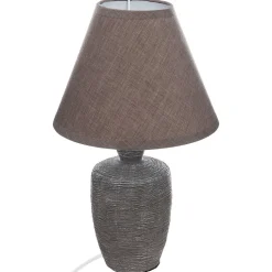 Lampe Balvy - céramique H32 cm - Gris- Atmosphera