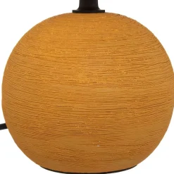Lampe boule Timeo - jaune ocre - H25 cm - Atmosphera