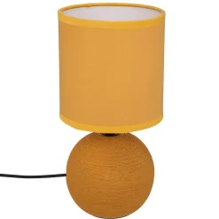 Lampe boule Timeo - jaune ocre - H25 cm - Atmosphera