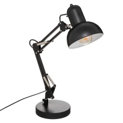 Lampe Bren - métal - noir - H55 - 8 cm - Atmosphera
