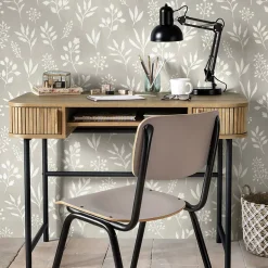 Lampe Bren - métal - noir - H55 - 8 cm - Atmosphera