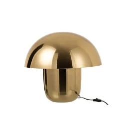Lampe champignon en métal doré 50x50x45 cm