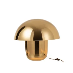 Lampe champignon en métal doré 50x50x45 cm