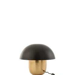 Lampe champignon en métal noir 40x40x35 cm