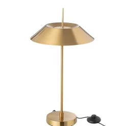 Lampe champignon en métal doré 30.5x30.5x56 cm