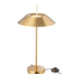 Lampe champignon en métal doré 30.5x30.5x56 cm