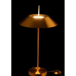 Lampe champignon en métal doré 30.5x30.5x56 cm