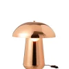 Lampe champignon en métal cuivre 35x35x43 cm