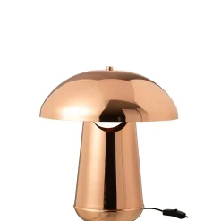 Lampe champignon en métal cuivre 35x35x43 cm