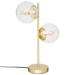 Lampe Collectionneur en verre H48cm doré - Atmosphera