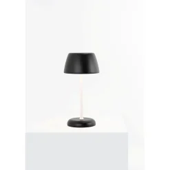 Lampe connectée Trilli Wi-Fi Zafferano - LED rechargeable, tactile, application Wi-Fi, céramique décorée blanche et noire