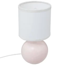 Lampe céramique Timéo H25cm rose clair - Atmosphera