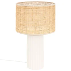 Lampe céramique Tylia blanc H47cm - Atmosphera
