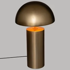 Lampe cylindrique champi dorée H50