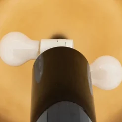 Lampe cylindrique Jody verre ambre H37cm - Atmosphera