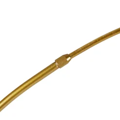 Lampe d'arche intelligente en laiton avec abat-jour blanc incl. Wifi A60 - Arc Basic