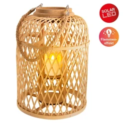 Lampe décorative 'KORBINIAN' avec bougie solaire LED, hauteur : 38 cm LED LM dans la bougie